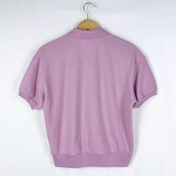 NWT Everlane The Organic Cotton Polo Shirt Short Sleeve Women's Small Mauve - Picture 6 of 15